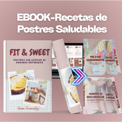 EBOOK de postres saludables sin azúcar ni harinas refinadas